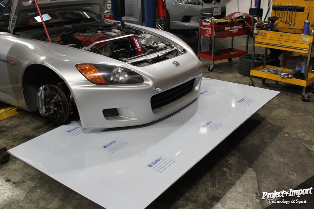 Mocking up the s2000 front splitter